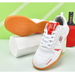 Chaussures de tennis de table avec semelle en gomme antidérapante et maille respirante