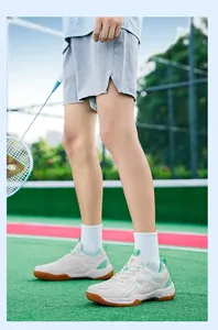 Chaussures de badminton respirantes pour hommes avec semelles en caoutchouc antidérapantes