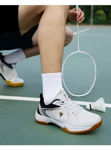 Chaussures de badminton professionnelles pour hommes avec maille respirante au court