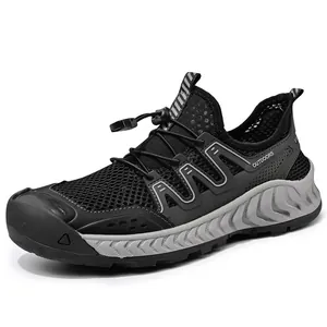 Sneaker slip-on in mesh traspirante da uomo con suola morbida antiscivolo per l'estate