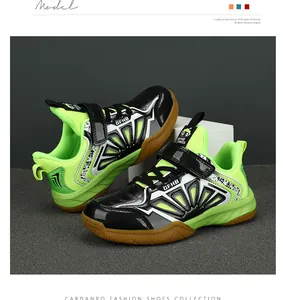 Professional breathable kids badminton shoes with non-slip soles for sports training