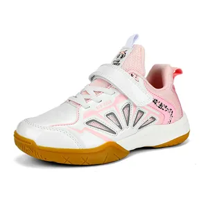 Professional Kids Badminton Shoes Breathable Non-Slip Sports Training Sneakers PU Rubber Sole Indoor Athletic Shoes For Boys Girls