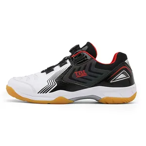 Chaussures de badminton professionnelles avec boucle rotative, respirantes et antidérapantes
