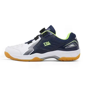 Chaussures de badminton pro pour hommes avec boucle rotative et semelle gomme