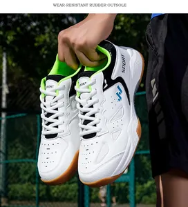 Chaussures de tennis blanches respirantes avec semelle en caoutchouc résistant à l'usure
