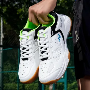 Chaussures de badminton professionnelles respirantes avec semelles en caoutchouc antidérapantes