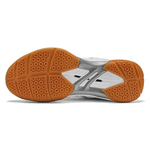 Semelle en caoutchouc antidérapante pour chaussures de badminton avec motif en nid d'abeille