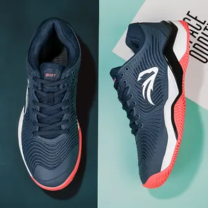 Chaussures de tennis professionnelles bleu marine respirantes pour l'entraînement