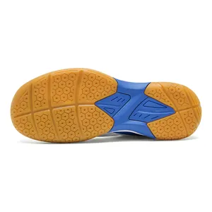 Semelle en caoutchouc antidérapante pour chaussures de badminton avec motif hexagonal