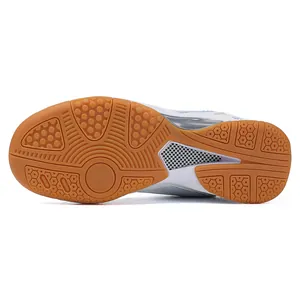 Professional non-slip gum rubber outsole design for breathable badminton sports shoes