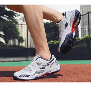 Action shot of breathable white professional court shoes on an outdoor sports track