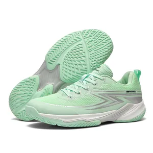 Professional Men's Pickleball Shoes Breathable Mesh Training Sneakers Non-Slip Rubber Sole Lightweight Badminton Tennis Sports Shoes