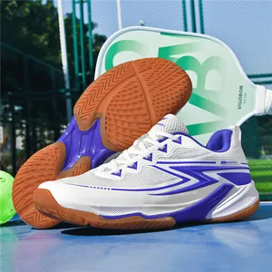 Professional breathable pickleball shoes with non-slip gum rubber sole for training