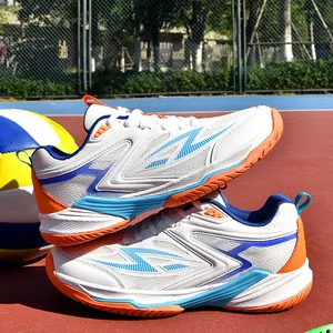 Chaussures de Volleyball Professionnelles Hommes Femmes Semelle en Caoutchouc Antidérapante Maille Respirante Baskets de Sport Badminton