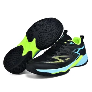 Chaussures de volleyball professionnelles unisexe avec semelle antidérapante noire