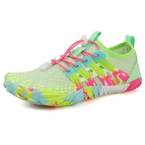Quick-dry kids water shoes for beach and wading with non-slip sole and colorful design