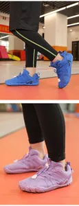 Detailed view of kids' non-slip indoor sports shoes for gym and jumping rope.