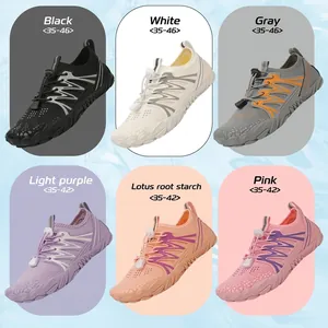 Quick-dry barefoot water shoes for hiking and beach activities in various colors