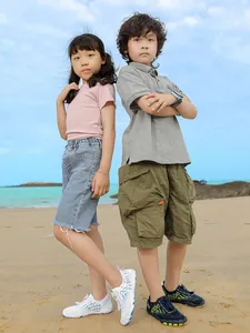 Detailed view of non-slip water shoes for kids during beach and outdoor activities