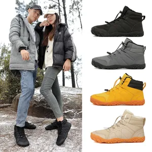 Professional winter snow boots for men and women featuring warm fleece lining and non-slip sole