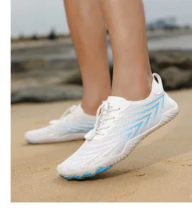 Lightweight quick-dry water shoes for beach outdoor activities with mesh and non-slip sole
