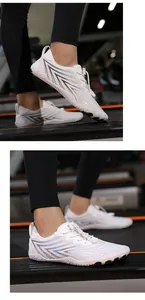 Detail view of lightweight white five-finger water shoes for gym and beach activities