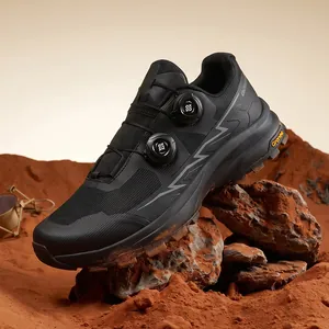 Professional waterproof lockless cycling and hiking shoes with durable hard sole
