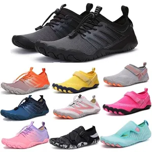 Unisex Five Finger Water Shoes Barefoot Quick Dry Mesh Beach Aqua Shoes Non-Slip Breathable Outdoor River Tracing Sneakers