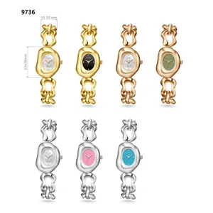 Scottie 9736 women's quartz watch with irregular hollow chain strap in various colors