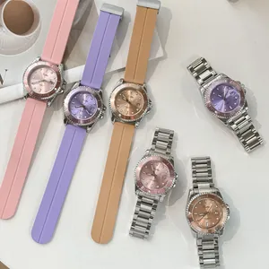 Selection of Scottie 3013 candy-colored waterproof quartz watches with rotating bezels.