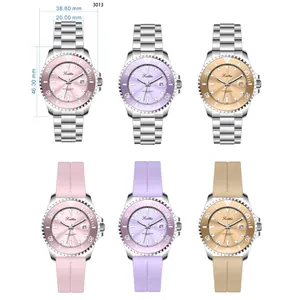 Scottie 3013 candy color quartz watches with metal and silicone strap options 38.6mm