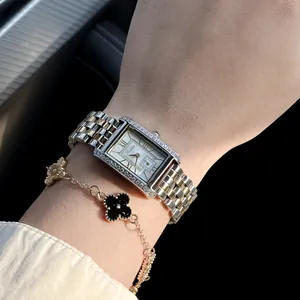 Elegant Scottie 9655 vintage quartz watch with diamond bezel and two-tone strap