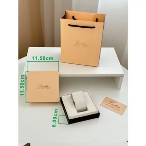 Scottie premium paper watch gift box and shopping bag set for women's quartz watches