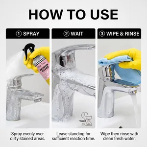 Guide d'utilisation en trois étapes pour le nettoyant salle de bain Jue Fish efficace