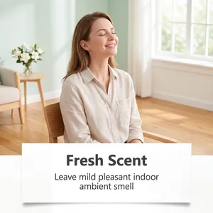 Gros plan sur l'effet de parfum frais des feuilles de nettoyage de sol professionnelles