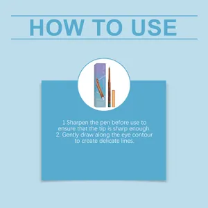 Instructions d'utilisation pour le crayon eye-liner gel bleu argenté #06.