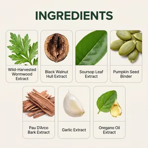 Detailed list of natural herbal ingredients in digestive support drops for health