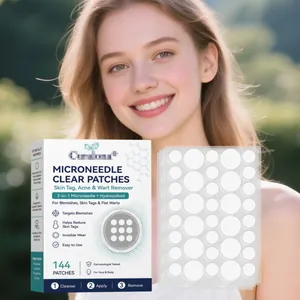 Λεπτομέρεια συσκευασίας επιθεμάτων Microneedle Clear με 144 αόρατα τεμάχια για το δέρμα