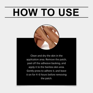 Instrucciones paso a paso sobre cómo usar parches de bronceado para una piel bronceada.