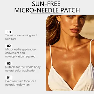 Parche de microagujas autobronceador sin sol para un bronceado natural y saludable