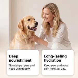 Baume nourrissant pour pattes et truffe offrant une hydratation durable pour chiens et chats