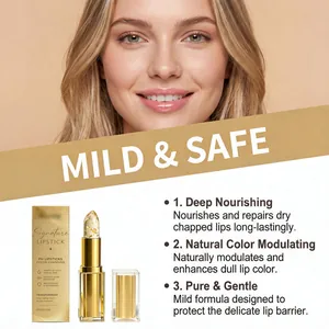Rossetto pH con foglia d'oro e formula idratante per una lucentezza labiale naturale