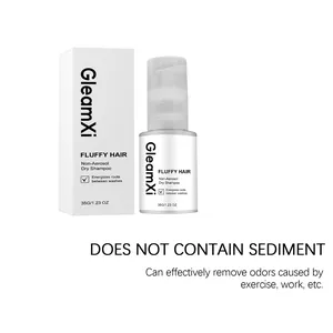 GleamXi non-aerosol dry shampoo for fluffy hair effectively removes odors and sediment