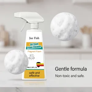 Detergente schiuma cucina Jue Fish 100ml per la rimozione di grasso e olio pesante su piani.