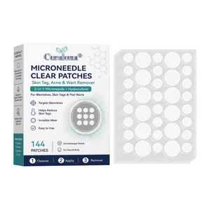 Parches transparentes de microagujas de 144 unidades para eliminar imperfecciones