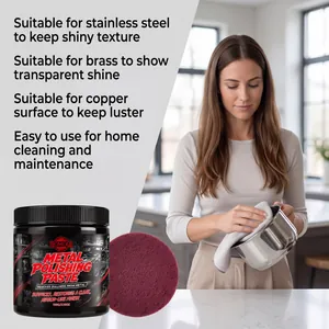 Effective metal polishing paste for stainless steel pot cleaning in kitchen scene
