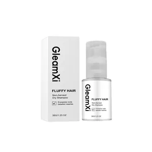 GleamXi non-aerosol dry shampoo spray for fluffy hair, 35g portable bottle and box