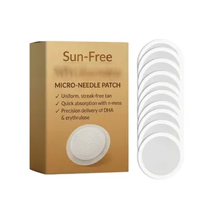 Parches de bronceado con microagujas para un acabado de piel bronceada natural sin rayas