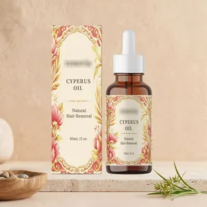 Cyperus Oil Natural Hair Removal Essential Oil For Body Skin Moisturizing Gentle Botanical Formula Hair Inhibitor Care