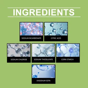 Detailed view of aquarium water purifier ingredients including Citric Acid and Sodium Chloride